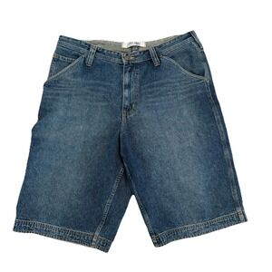 Urban Up 90s Baggy Jean Shorts Mens 36 Blue Denim Vintage Style Y2K Grunge